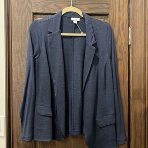 J.Jill cotton linen light and soft blazer jacket
